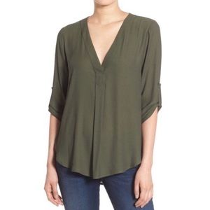 Lush Blouse in Olive Green